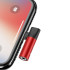 Baseus iphone to iphone & 3.5mm audio jack L43 RED black