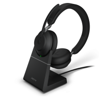 

												
												Jabra Evolve2 Black 65 UC Stereo Headset with Wireless charging stand